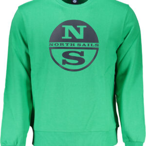 NORTH SAILS GREEN MEN'S ZIPLESS SWEATSHIRT