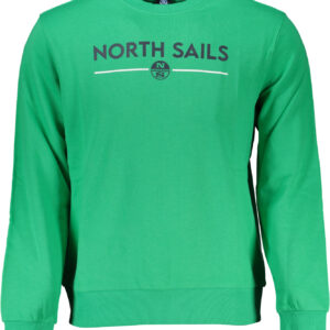 NORTH SAILS GREEN MEN'S ZIPLESS SWEATSHIRT