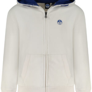 NORTH SAILS KIDS' ZIP-UP SWEATSHIRT WHITE