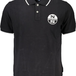 NORTH SAILS MEN'S BLACK SHORT SLEEVED POLO SHIRT