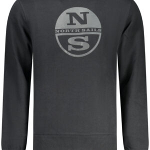 NORTH SAILS MEN'S BLACK ZIP-UP SWEATSHIRT