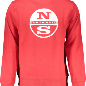 NORTH SAILS MEN'S RED ZIP-OUT SWEATSHIRT