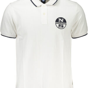 NORTH SAILS MEN'S WHITE SHORT SLEEVED POLO SHIRT