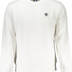 NORTH SAILS MEN'S WHITE ZIPLESS SWEATSHIRT