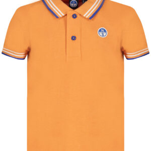 NORTH SAILS ORANGE SHORT SLEEVED POLO SHIRT FOR CHILDREN
