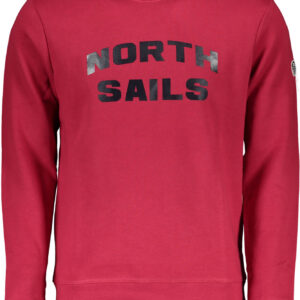 NORTH SAILS RED MEN'S ZIP-UP SWEATSHIRT