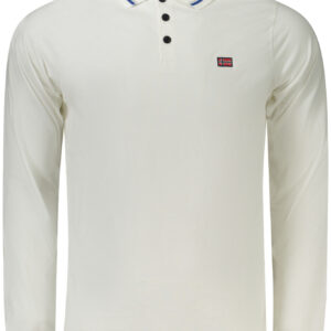 NORWAY 1963 LONG SLEEVE POLO MEN WHITE