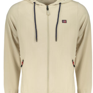 NORWAY 1963 MEN'S BEIGE ZIP-UP SWEATSHIRT