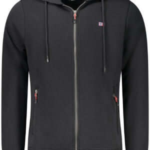 NORWAY 1963 MEN'S BLACK ZIP-UP SWEATSHIRT