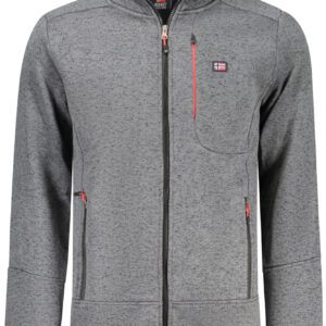 NORWAY 1963 MEN'S GRAY ZIP-UP SWEATSHIRT