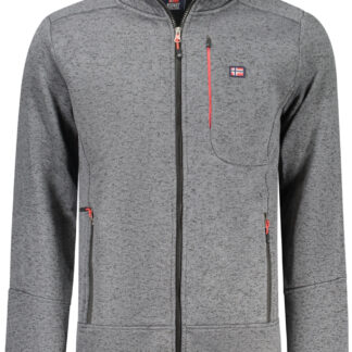 NORWAY 1963 MEN'S GRAY ZIP-UP SWEATSHIRT