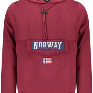 NORWAY 1963 MEN'S PURPLE ZIP-UP SWEATSHIRT