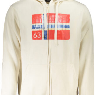 NORWAY 1963 MEN'S WHITE ZIP-UP SWEATSHIRT