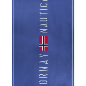 NORWAY 1963 UNISEX BLUE BEACH TOWEL