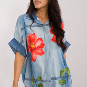 Overhemd met korte mouwen model 198386 Italy Moda