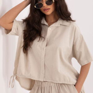 Overhemd met korte mouwen model 226019 Italy Moda