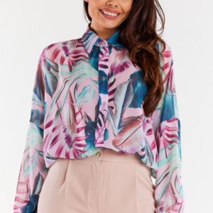 Overhemd met lange mouwen model 196617 awama