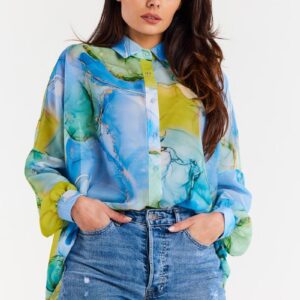 Overhemd met lange mouwen model 196618 awama