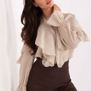 Overhemd met lange mouwen model 218413 Rue Paris