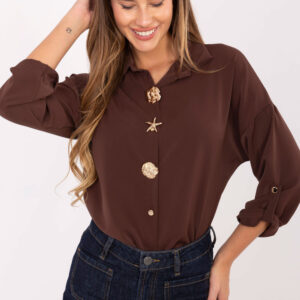 Overhemd met lange mouwen model 219388 Rue Paris