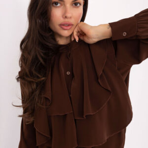 Overhemd met lange mouwen model 220563 Rue Paris