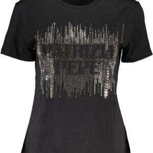 PATRIZIA PEPE WOMEN'S SHORT SLEEVE T-SHIRT BLACK