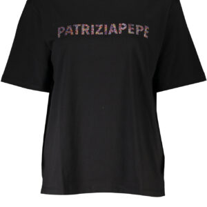 PATRIZIA PEPE WOMEN'S SHORT SLEEVE T-SHIRT BLACK