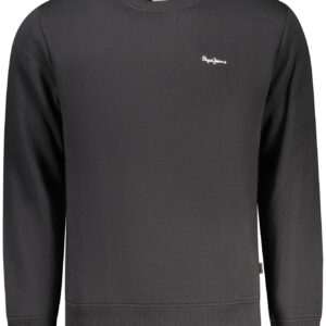 PEPE JEANS MEN'S BLACK ZIP-UP SWEATSHIRT