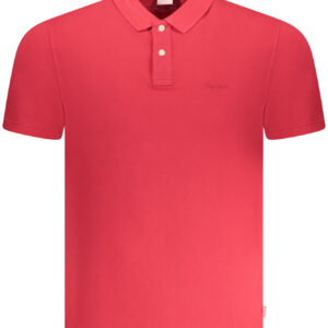PEPE JEANS MEN'S SHORT SLEEVE POLO SHIRT RED