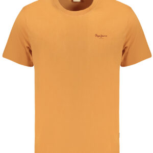 PEPE JEANS MEN'S SHORT SLEEVE T-SHIRT ORANGE