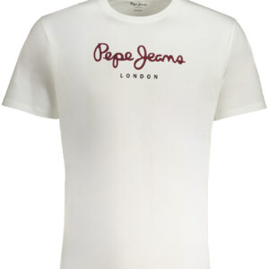 PEPE JEANS MEN'S SHORT SLEEVED T-SHIRT WHITE