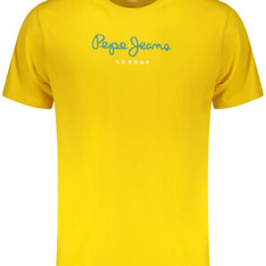 PEPE JEANS MEN'S SHORT-SLEEVED T-SHIRT YELLOW