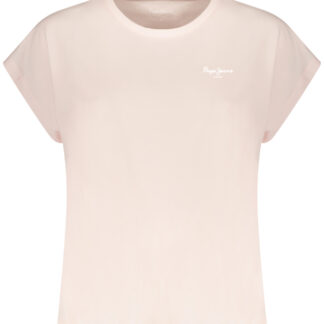 PEPE JEANS WOMEN'S PINK SHORT-SLEEVE T-SHIRT
