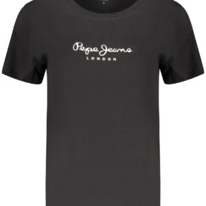 PEPE JEANS WOMEN'S SHORT-SLEEVE T-SHIRT BLACK