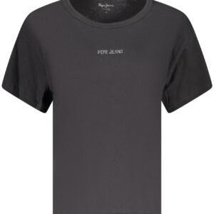 PEPE JEANS WOMEN'S SHORT-SLEEVE T-SHIRT BLACK