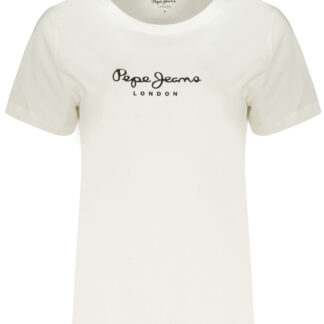 PEPE JEANS WOMEN'S SHORT-SLEEVE T-SHIRT WHITE