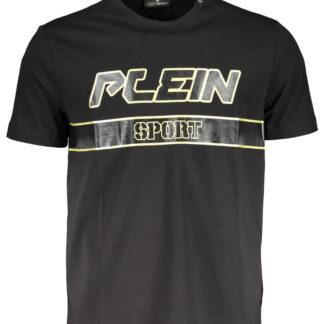 PLEIN SPORT MEN'S SHORT SLEEVE T-SHIRT BLACK