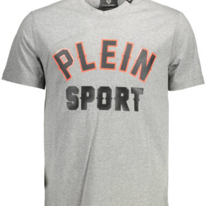 PLEIN SPORT MEN'S SHORT SLEEVE T-SHIRT GRAY