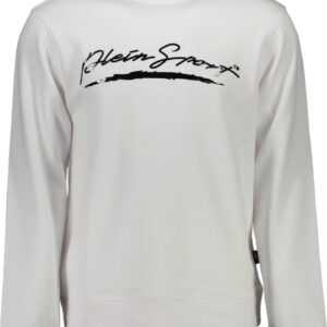 PLEIN SPORT MEN'S ZIP-UP SWEATSHIRT WHITE