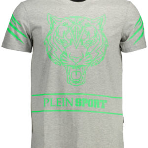 PLEIN SPORT SHORT SLEEVE T-SHIRT MEN GREY