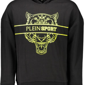 PLEIN SPORT SWEATSHIRT WITHOUT ZIP MAN BLACK