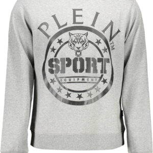 PLEIN SPORT SWEATSHIRT WITHOUT ZIP MAN GRAY