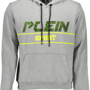 PLEIN SPORT SWEATSHIRT WITHOUT ZIP MAN GRAY