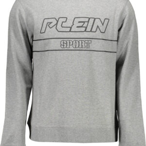 PLEIN SPORT SWEATSHIRT WITHOUT ZIP MAN GRAY