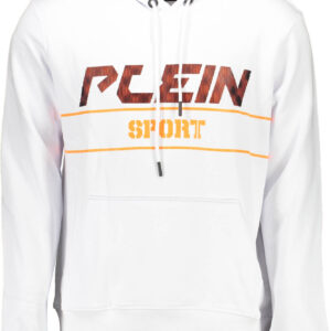 PLEIN SPORT SWEATSHIRT WITHOUT ZIP MAN WHITE