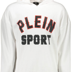 PLEIN SPORT SWEATSHIRT WITHOUT ZIP MAN WHITE