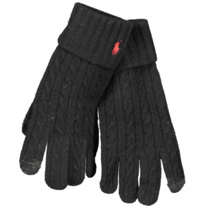 RALPH LAUREN MEN'S BLACK GLOVES