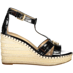 RALPH LAUREN SHOE SANDAL WOMAN BLACK