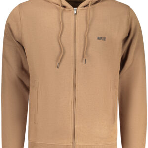 RIFLE MEN'S BROWN ZIP-UP SWEATSHIRT