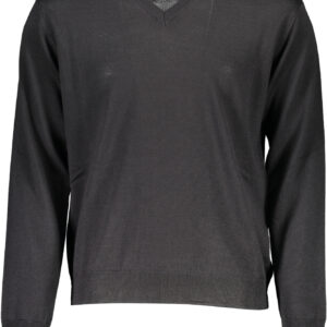 ROMEO GIGLI BLACK MEN'S SWEATER